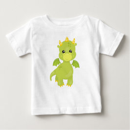 かわいいドラゴン，リトルドラゴン，グリーンドラゴン，魔法 ベビーTシャツ