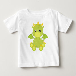 かわいいドラゴン，緑のドラゴン，リトルドラゴン，魔法 ベビーTシャツ