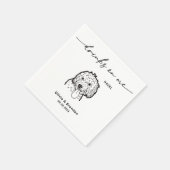 かわいいドリンクオンマイペット顔ドッグ結婚ズ スタンダードカクテルナプキン (角)