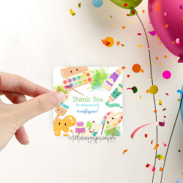 かわいいドレスのために混乱アートパーティーありがとう スクエアシール