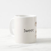 かわいいドレスを着たねずみ コーヒーマグカップ (正面左)