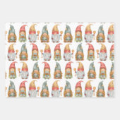 かわいいドワーフ格言クリスマスベーキングホリデー ラッピングペーパーシート (正面2)