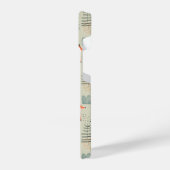 かわいいドードルキツネフォレストウッドランドパターン iPhoneケース (左側面)