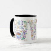 かわいいドードルグッドモーニングコーヒー マグカップ (正面左)