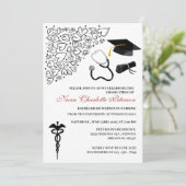 かわいいドードルナース卒業パーティー 招待状 (スタンド正面)