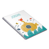 かわいいドードル潜水艦 |エクスプローラ ノートブック (右側)