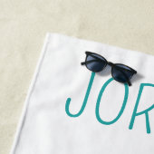 かわいいドードル潜水艦 |エクスプローラ ビーチタオル (インサイチュ)