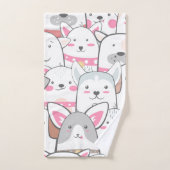 かわいいドードル犬 バスタオルセット (ハンドタオル)