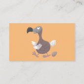 かわいいドードー鳥のイラスト 名刺 (裏面)