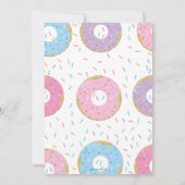 かわいいドーナツがドーナツ誕生日パーティー  サンキューカード (裏面)