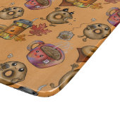 かわいいドーナツとお茶 カッティングボード (角)