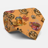 かわいいドーナツとお茶 ネクタイ (ロール)