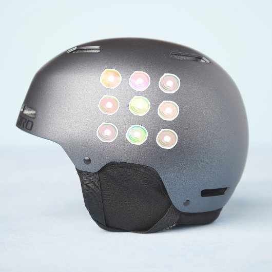 かわいいドーナツのステッカー シール (ヘルメット側面)