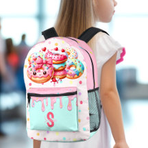 かわいいドーナツのドット滴の甘い女の子ピンクの弓の名前