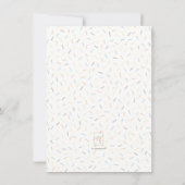 かわいいドーナツの誕生日感謝カード サンキューカード (裏面)