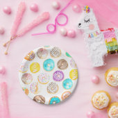 かわいいドーナツの誕生日紙プレート ペーパープレート (パーティー)