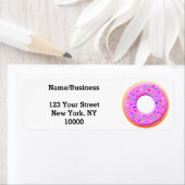 かわいいドーナツスケッチと散水器 ラベル (インサイチュ)