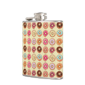 かわいいドーナツパターン フラスク (左)