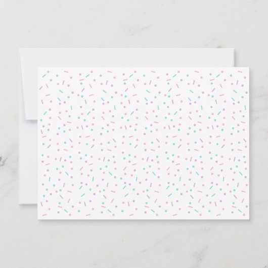 かわいいドーナツベビースプリンクルありがとう サンキューカード (裏面)