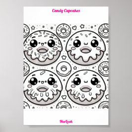 かわいいドーナツページ ポスター