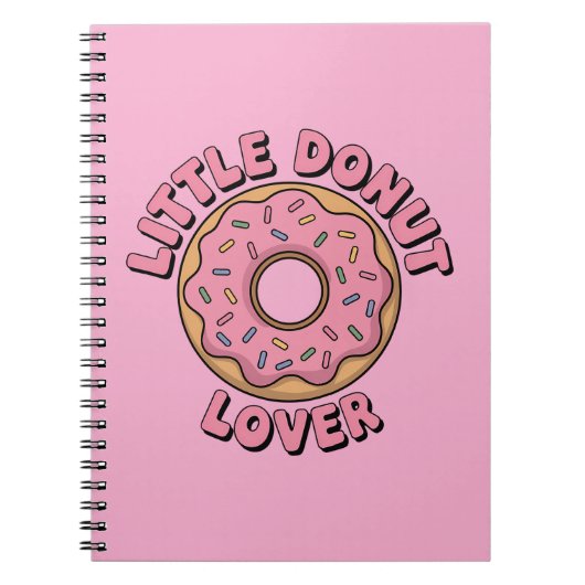 かわいいドーナツ好き | 子供 ノートブック (正面)