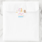 かわいいドーナツ子供の誕生日パーティーステッカー ラウンドシール (バッグ)