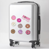 かわいいドーナツ水カラーイラスト シール (スーツケース)
