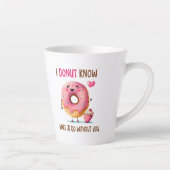 かわいいドーナツ花嫁プロポーザルラテマグ カフェラテマグ (右)