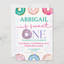 かわいいドーナツ誕生日パーティー1歳の誕生日