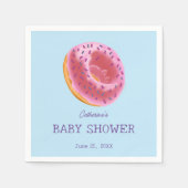 かわいいドーナツ赤ちゃんシャワー スタンダードカクテルナプキン (正面)