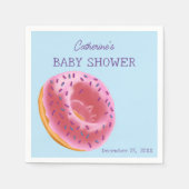 かわいいドーナツ赤ちゃんシャワー スタンダードカクテルナプキン (正面)