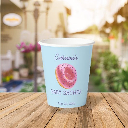 かわいいドーナツ赤ちゃんシャワー 紙コップ