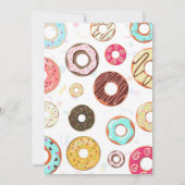 かわいいドーナツ2歳の誕生日 招待状 (裏面)