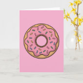 かわいいドーナツ | キッズ カード (黄色い花)