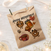 かわいいドーナツ コーヒー＆ティー フェイバーバッグ (クリップ留めされた状態)