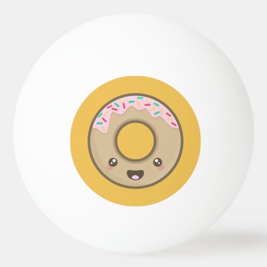 かわいいドーナツ 卓球ボール (正面)