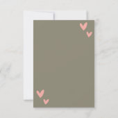 かわいいドーナツunicorn valentineの日 ノートカード (裏面)