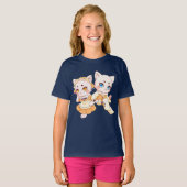 かわいいドールガールTシャツ Tシャツ (正面フル)