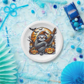 かわいいナイトスロスハロウィンクラシックのTシャツ ペーパープレート (パーティー)