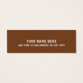 かわいいナイトフクロウのしおり (裏面)