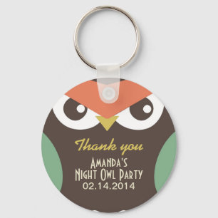かわいいナイトフクロウ誕生日パーティーギフトキーチェーン キーホルダー