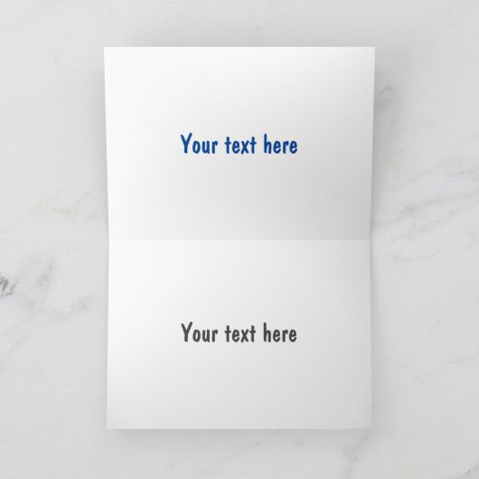 かわいいナイフのフォークとスプーンの刃物漫画 カード (内部)