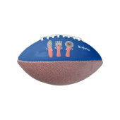 かわいいナイフのフォークとスプーン刃物の漫画 アメリカンフットボール (回転90)