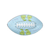 かわいいナシのペア漫画イラストレーション アメリカンフットボール (正面)