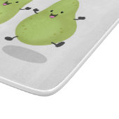 かわいいナシのペア漫画イラストレーション カッティングボード (角)