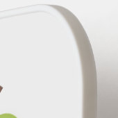 かわいいナシのペア漫画イラストレーション ピックルボールラケット (左詳細)