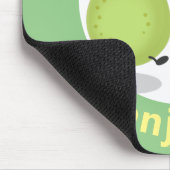 かわいいナシのペア漫画イラストレーション マウスパッド (コーナー)