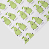 かわいいナシのペア漫画イラストレーション 薄葉紙 (詳細)