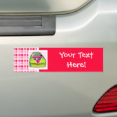 かわいいナスカー バンパーステッカー (車上)