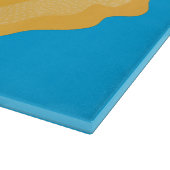 かわいいナチョスコーンチップスサーフィン漫画 カッティングボード (角)